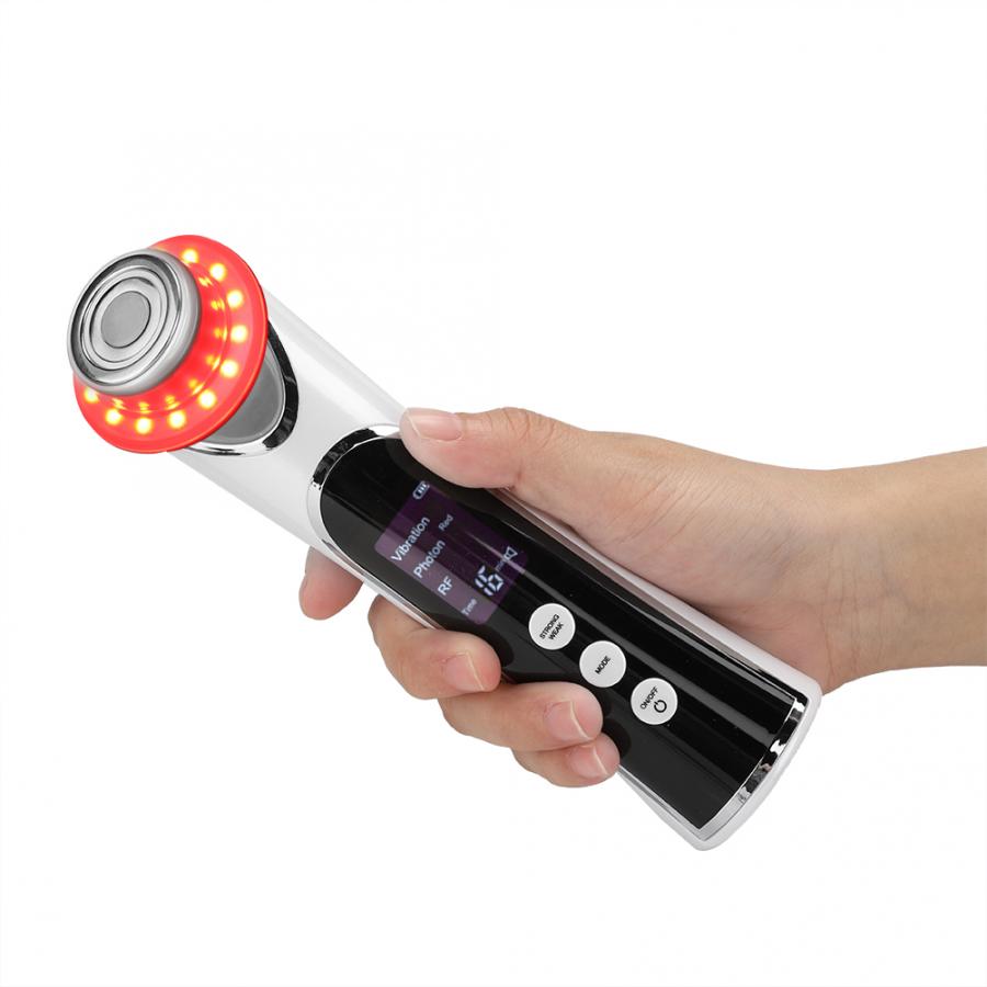 Phototherapy RF Skin Rejuvenation Face Import Export Beauty Machine Instrument (White)