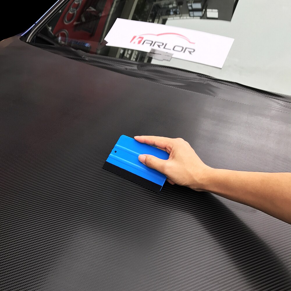 1Pcs Auto Gereedschap Schraper Wrapping Carbon Fiber Vinyl Film Blauw Rubberwisser Voor Auto Styling Auto Stickers Auto Accessoires