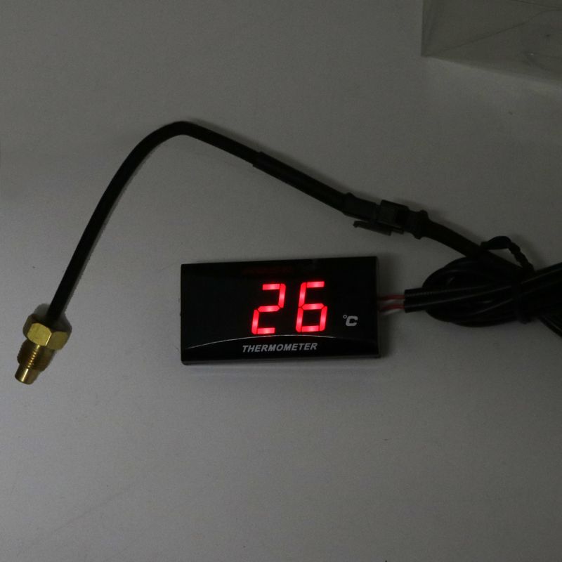 52mm Water Temp 40 Tot 120℃ Motor LED Water Temp Thermometer Water Koelvloeistof Temperatuurmeter voor Voertuigen (12V)310‑030‑002