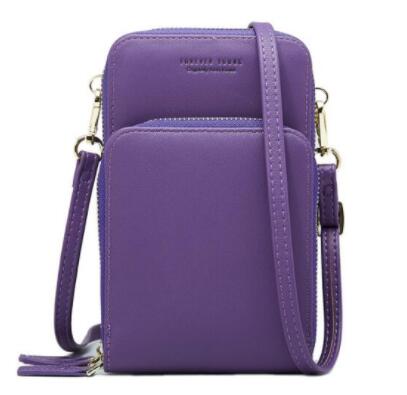 Crossbody Cell Phone Shoulder Bag Cellphone Bag Daily Use Card Holder Mini Summer Shoulder Bag for Women Wallet: Purple
