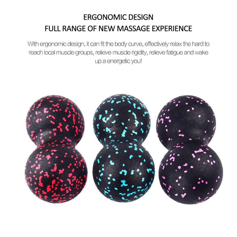 Eva peanut massagebold fascia bold sæt dobbelt lacrosse fitness mobilitet bold til fysioterapi selv-myofascial frigivelse
