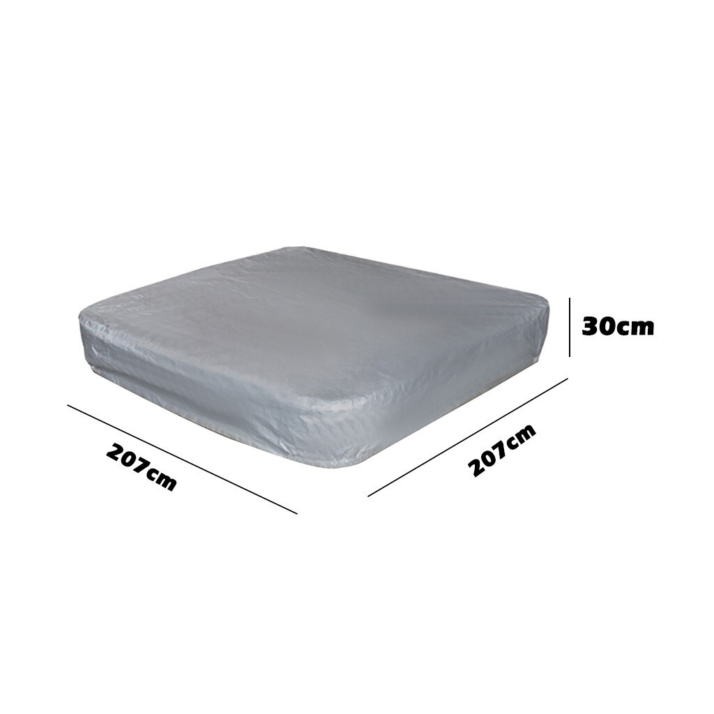 Bathtub Dust Cover Outdoor Square Tub Top Cover Waterproof Canopy Dust Cover Silver Coated Rain #3