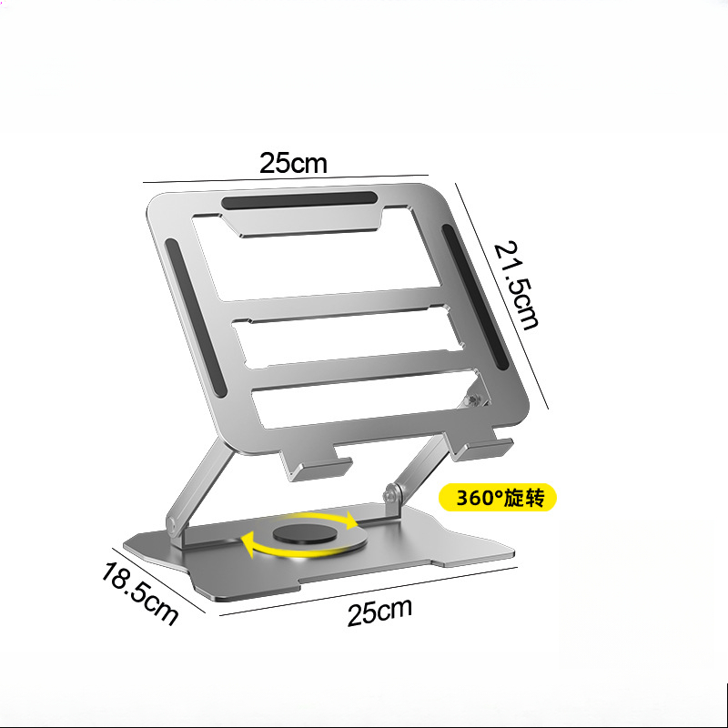 Universele Laptop Tablet Standhouder Verstelbare Anti Slip Stabiele Beugel Draagbare Laptop Riser Metalen Notebook Stand Macbook: WHITE
