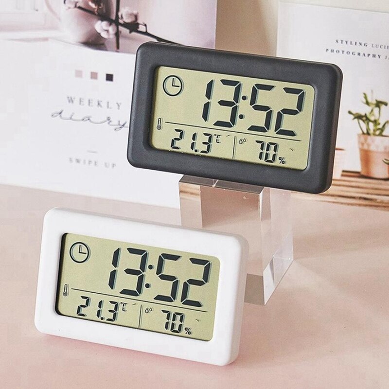 LED Digital Clock Electronic Digital Screen Desktop Clock for Home Office Backlight Snooze Data Calendar Clocks