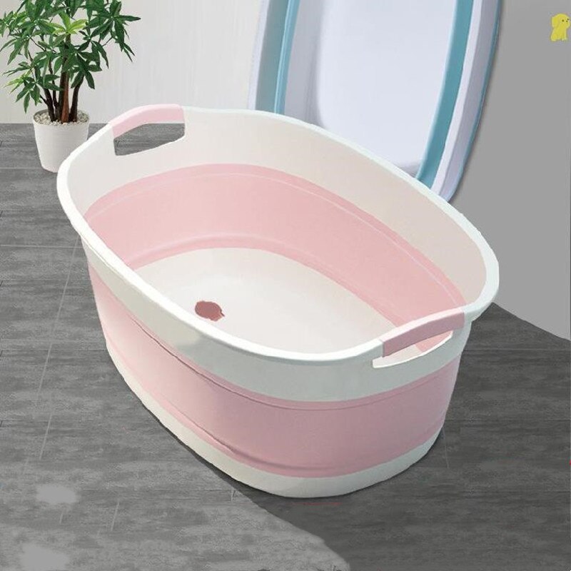 Bañera plegable para ducha de bebé, bañera portátil para mascotas, accesorios de seguridad, cesta de almacenamiento