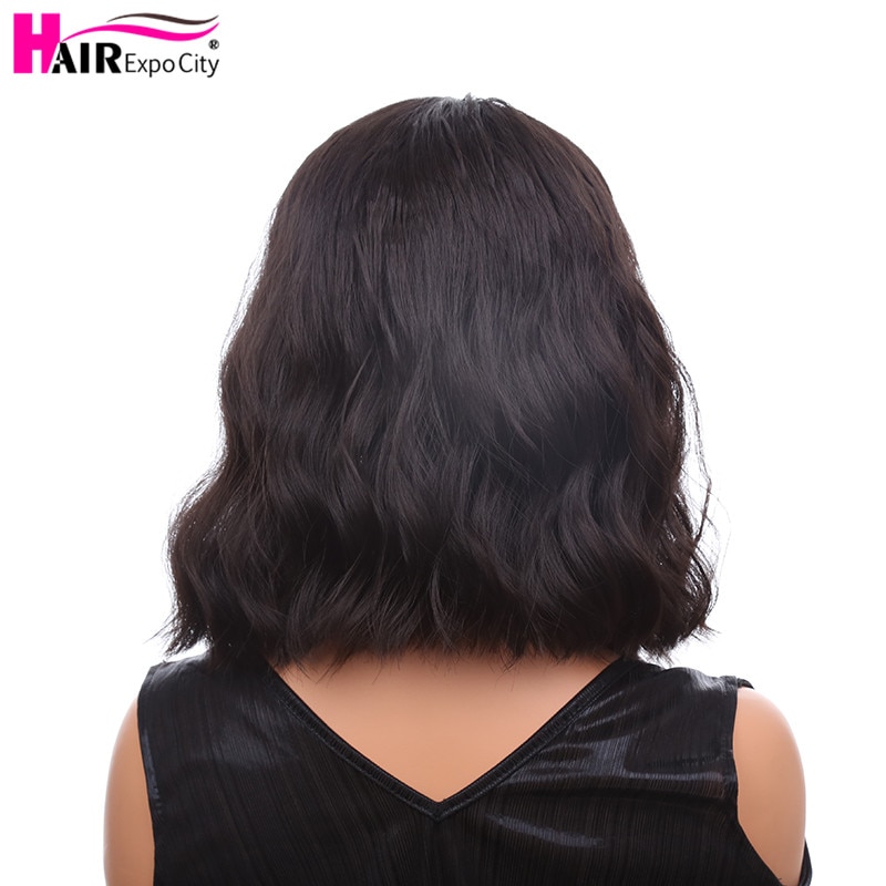 16inch Short Bob Lace Front Wigs Body Wave Synthetic Hair Wig Brown Lace Front Wig For Black Women Heat Reaistant Hair Expo City