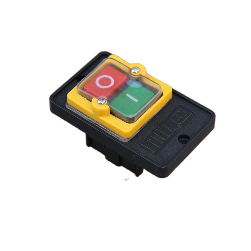 Interrupteur à bouton de démarrage étanche, 380V, interrupteur de perceuse d&#39;établi, accessoires de perceuse 10A