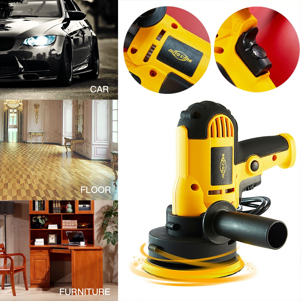 600W Car Polisher Buffing Machine 3500rpm 5Inch Electric Polishing Waxing Machine 5Inch Buffer Sanding Machine Sander