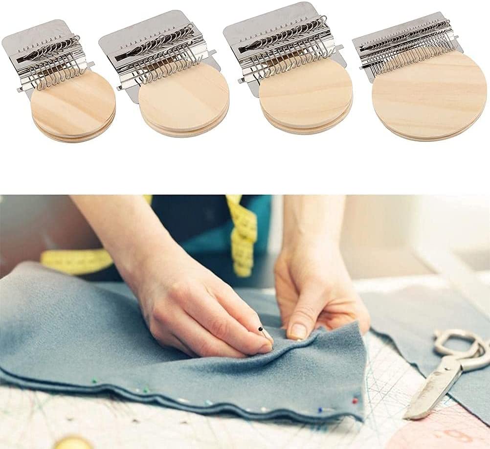 Weaving Darning Mini Loom Machine Wooden Loom Knitting Machine Home Fun Repair Holes Loom Manual DIY Weaving Art Darning Tools: 10 Pins