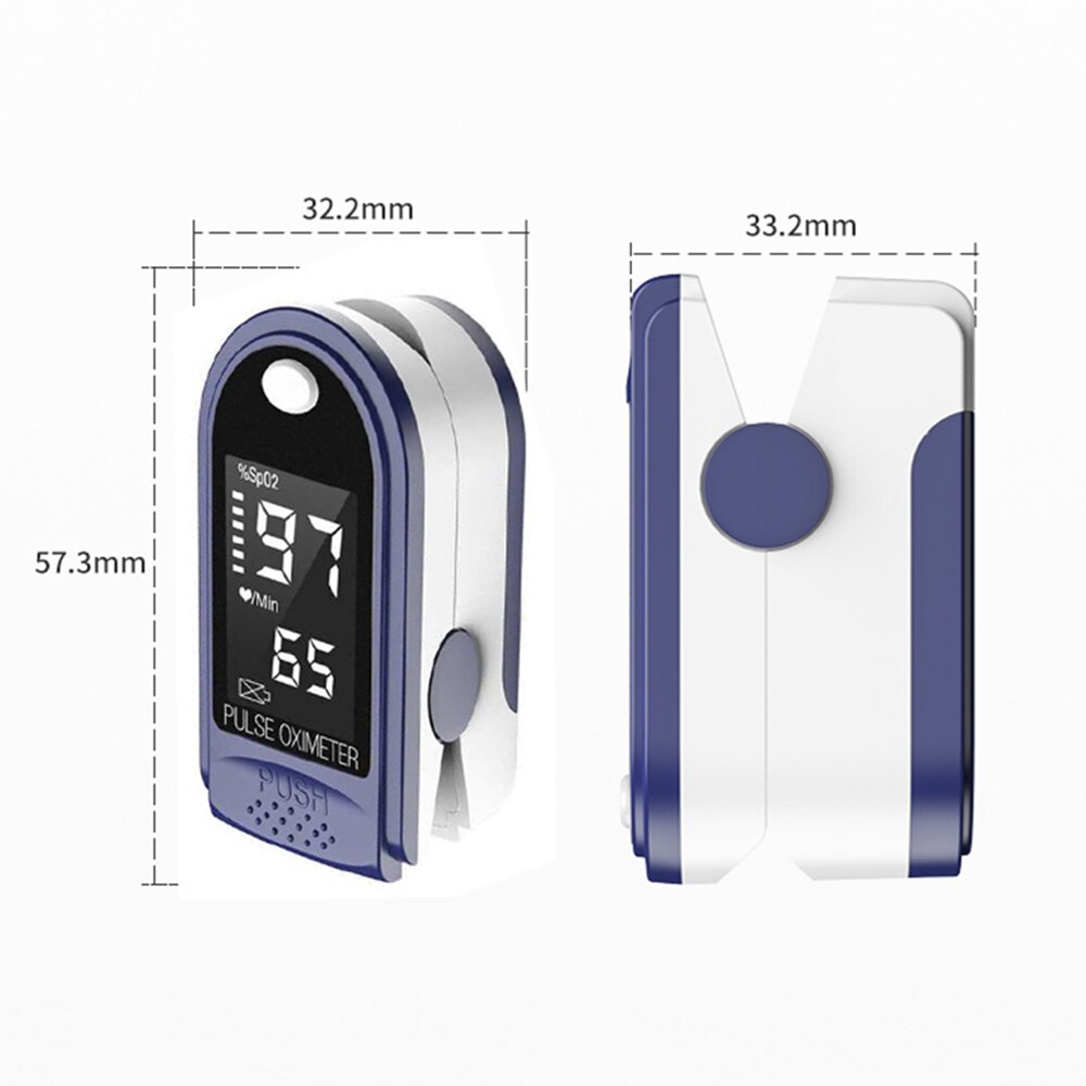 Blood Oxygen Monitor Finger Pulse Oximeter Oxygen Saturation Monitor Oximeter Heart Rate Monitor Without Battery Fast