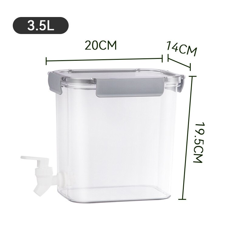 Koud Water Kruik Met Tap Water Drank Dispenser Fruit Theepot Tank Koelkast Plastic Waterkoker Pot Koud Water Kruik Voor Limonade: A6