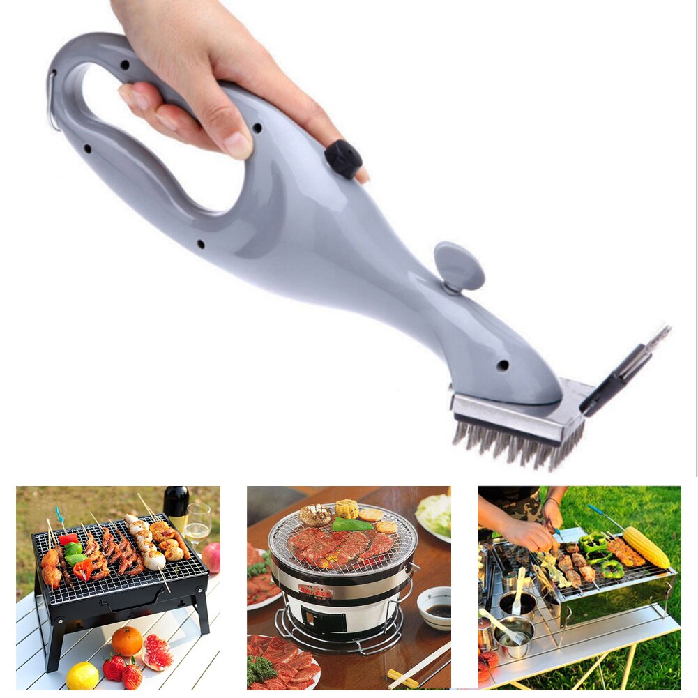 Grill damprenser børste grill rustfrit stål rengøring churrasco udendørs rustfrit stål rengøringsbørste