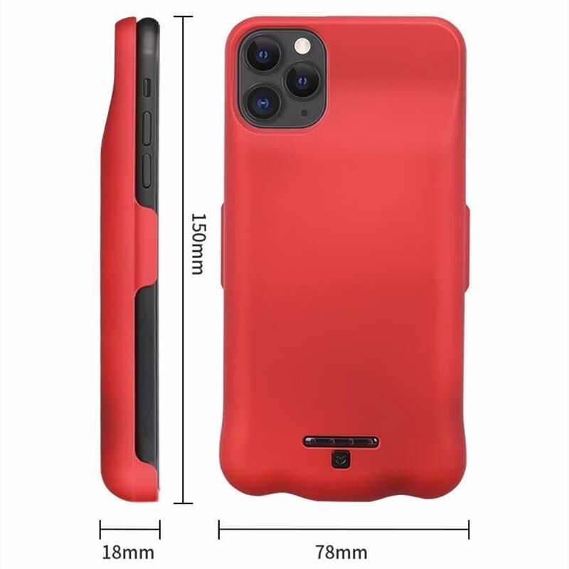 Powerbank met hoge capaciteit van 20000 mah voor iphone 11- hoesje, batterijladerhoesje voor iphone 11 pro 11 promax powerbank, oplaadhoesje