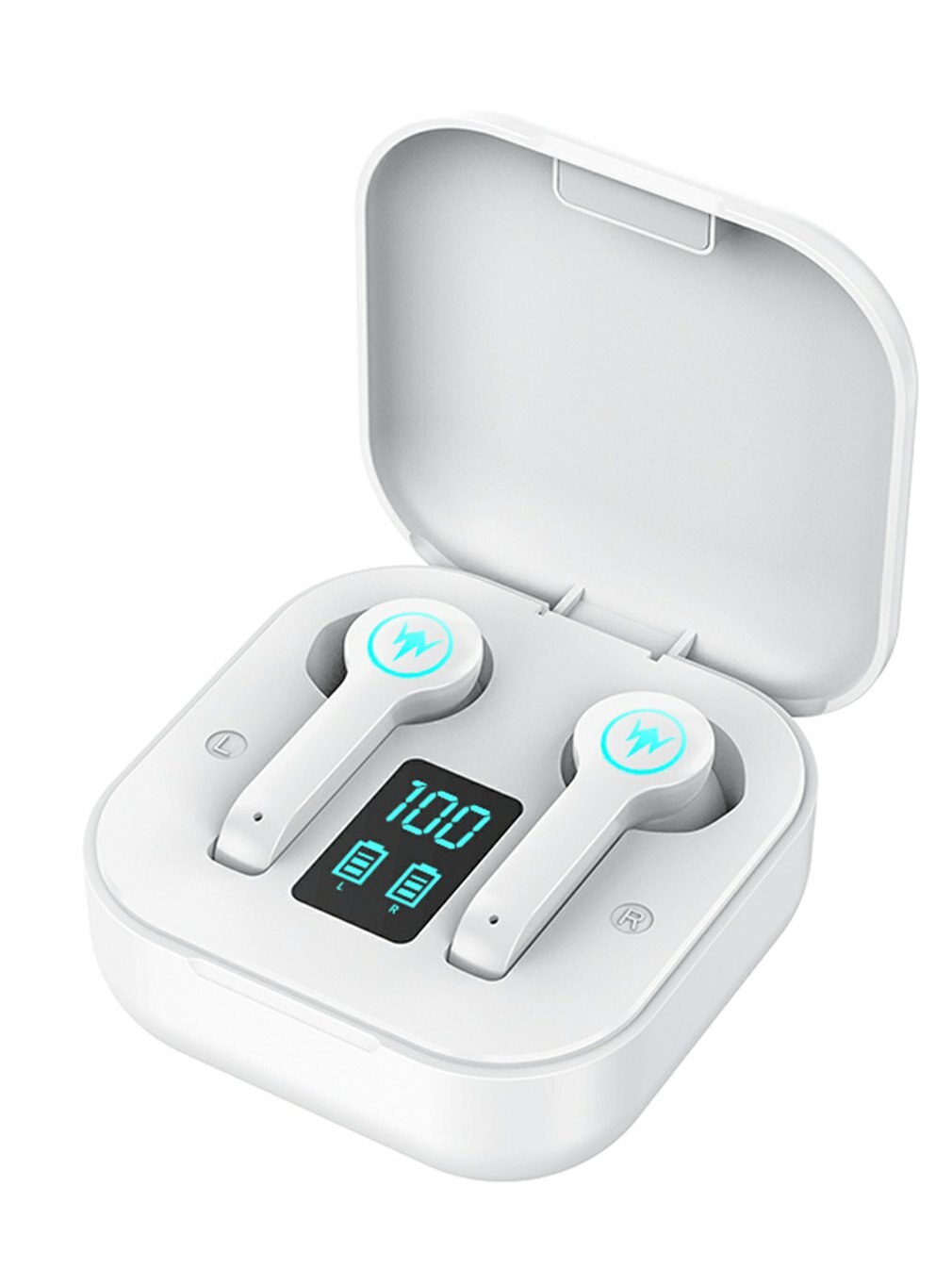 ES1 Gaming Wireless Practical Headset Compatible Player Stereo Card Wireless Headset Bilateral Stereo Player: Clear