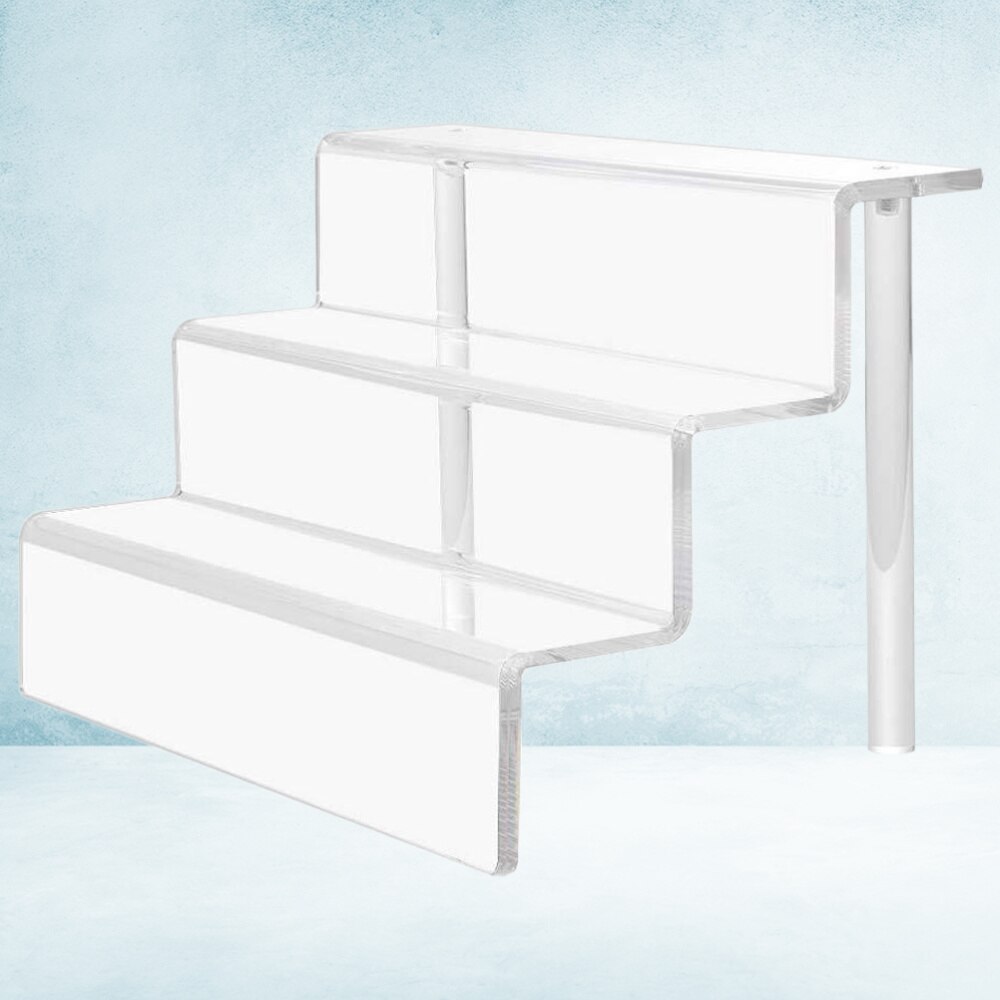 3 lagen rek acryl ladder cosmetica houder display stand taart display houder