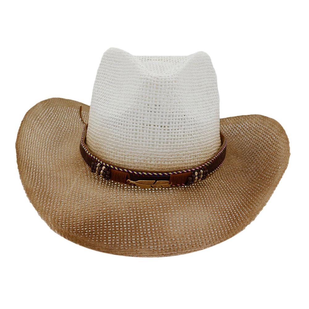 ! Beige Coffee Khaki White Cowboy Hat Wild West Fancy Dress Men Lady Cowgirl Unisex Cap #4J12