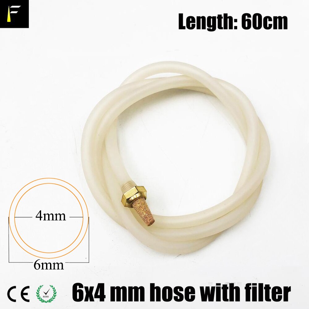 Filters Hose Stage Water Fog Smoke Mist Machine Part Filter with Hose 60cm for Dj Disco Fogger Steam Disinfecting Smoke Machine: 6x4mm hose