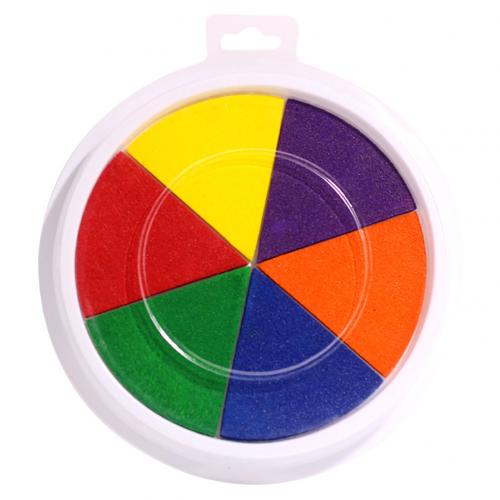 Pintura al dedo dibujo a base de aceite sello de tampón huella digital Scrapbooking niños juguete adecuado para los niños para hacer pintura a mano Juguetes: Colorful