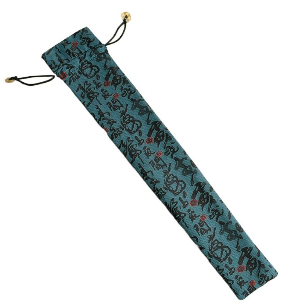 Retro Elegante Opvouwbare Handfantashouder Stofdichte Beschermhoes Hoes Bruiloftsfeest Festival Opvouwbare Ventilatortas