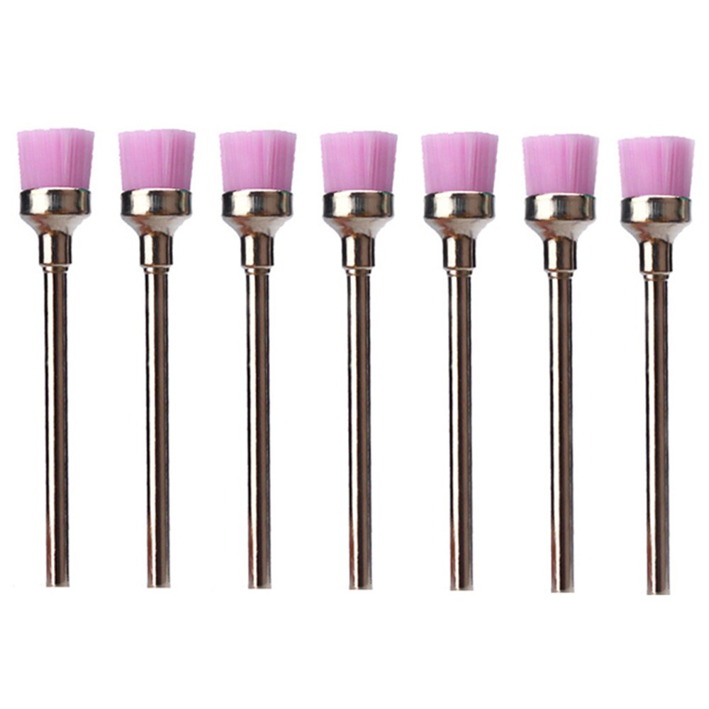 7Pc Keramische Steen Nail Boor Frezen Cuticle Schoon Bramen Polijsten Nagelvijlen Pedicure Tool Combinatie Accessoires