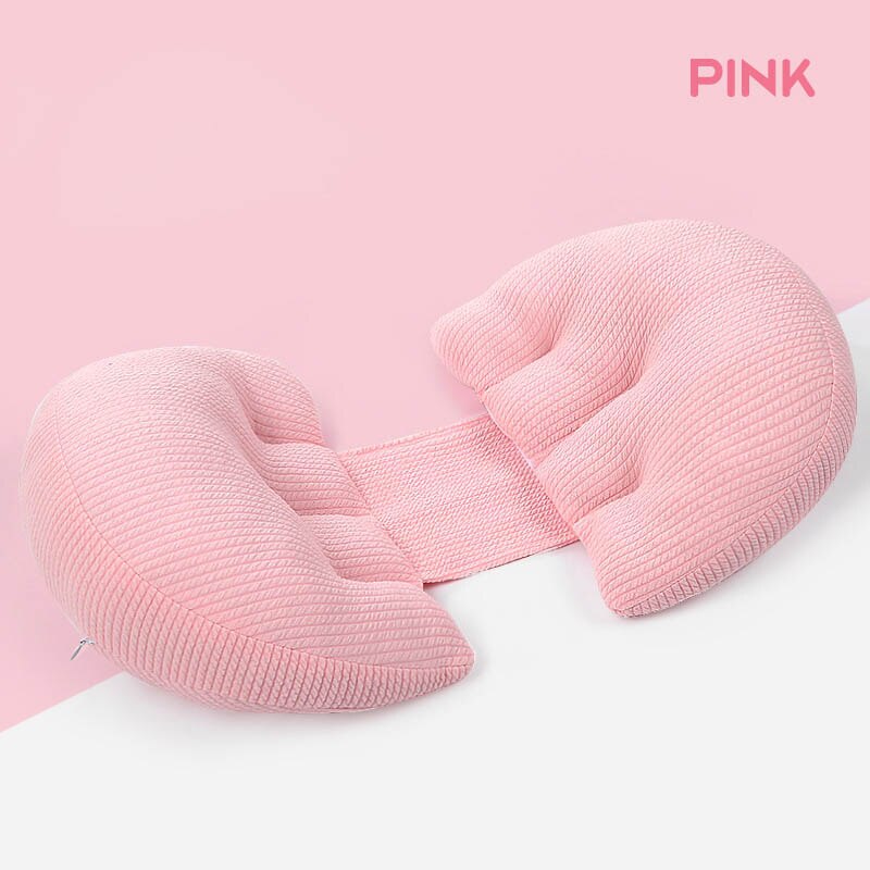 Pregnancy Bedding Sleeping Pillows for Pregnant Women U-Shape Maternity Cushion Back Pain Relief Lumbar Support: pink