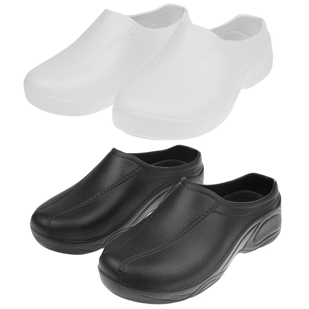 Men Women Cook Nursing Shoes Ultralite Clogs Strapless 40 White chef shoes work shoes restrant shoe