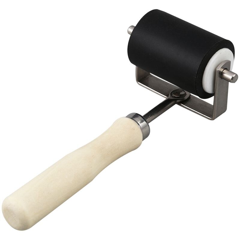 Heavy Duty Hard Rubber Roller Drukinkten Lino Brayer Art Craft Tool