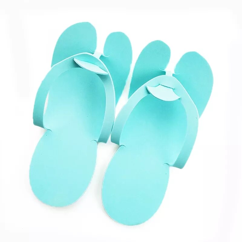 10 Pairs Disposable Flip Flops Tools Slippers for Beauty Salon Hotel Foam Slippers Manicure Pedicure For Salon Spa EVA Sandals: Green  