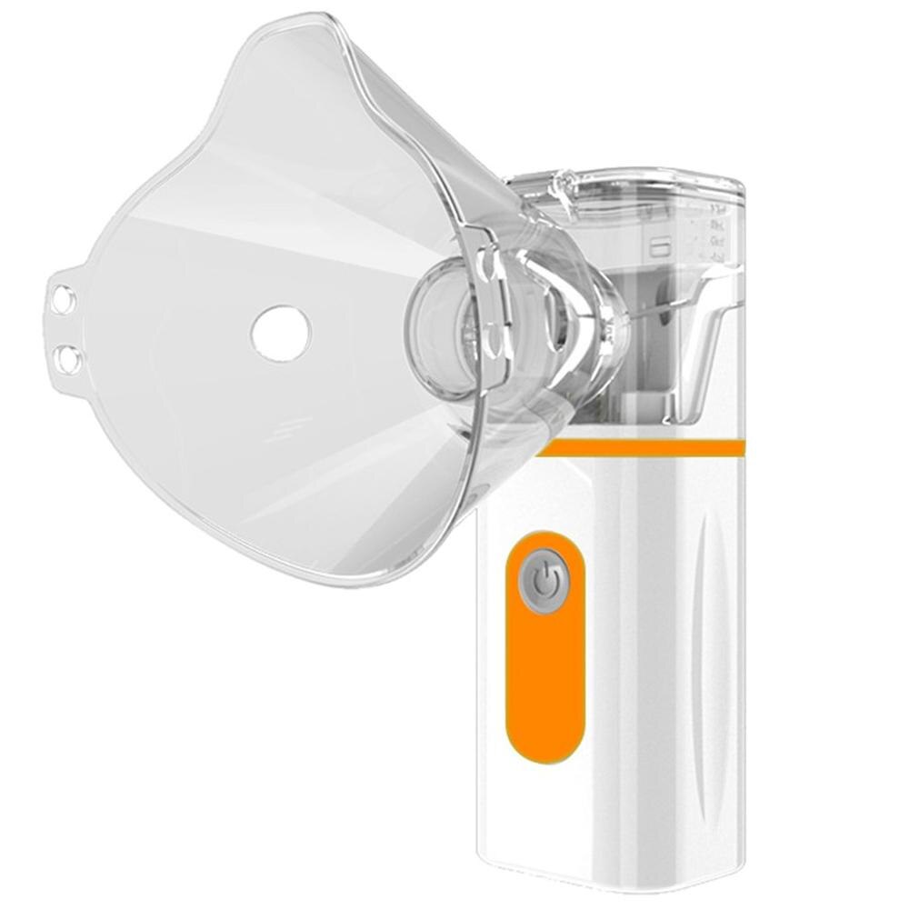 Portable Handheld Compression Nebulizer Atomizer Home Phlegm Humidifier Ultrasonic Micro-Grid Steaming Device For Child Adult: orange