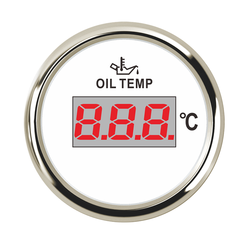 Universal Digital Oil Temp Gauge 50-150 Celsius Oil Temp Meter 9-32V With Red Backlight For Car Boat
