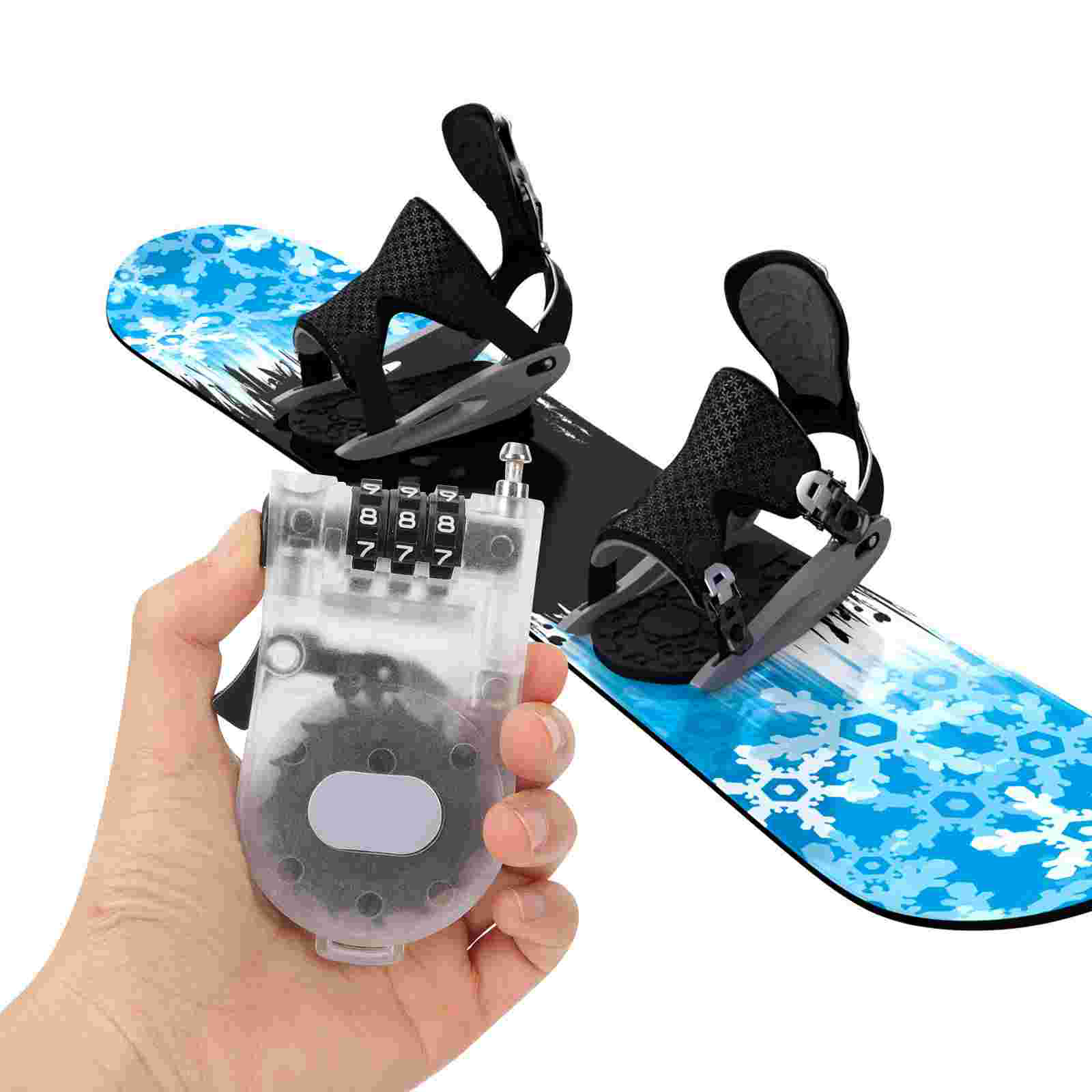 1Pc Combinatie Fietsslot Snowboard Gear Scooter Sloten Ski Lock Snowboarden Gear Fiets Beveiliging Kabelslot Voor Fietsen