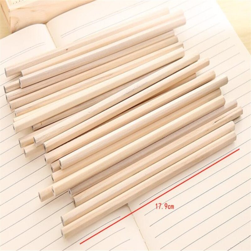 3pcs/lot Natural Wood Pencil HB Blank Hexagonal Circular Round triangle Non-toxic Standard Pencil Office School Supplies