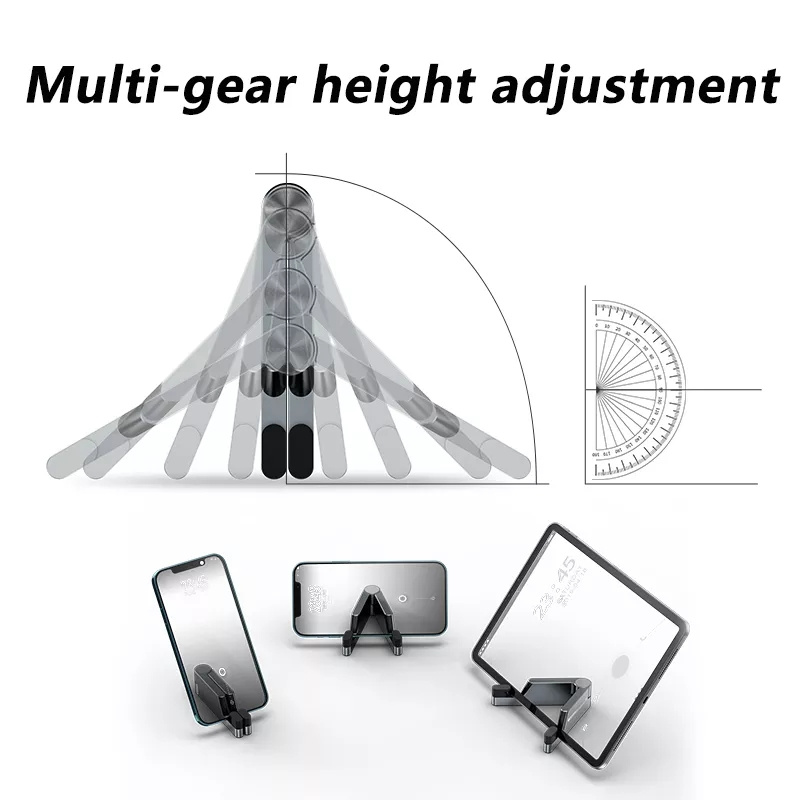 T1 Universal- Mini Aluminium Tragbare Falten Schreibtisch Halterung V-halterung praktisch Wiege Faltbare Stand für praktisch iPad