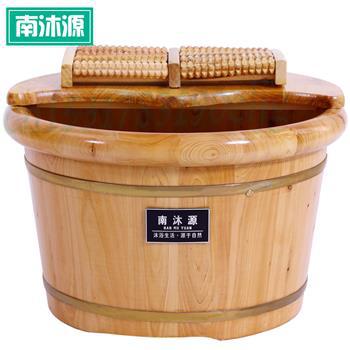 Cèdre bois pied bain baril bain de pieds baril en bois lavage des pieds petite baignoire en bois massif pied bain baril maison artefact: 1