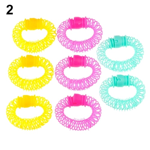 6/8Pcs Convenient Hair Magic Curler Rollers Spiral Curls Hair Styling DIY Tools: S