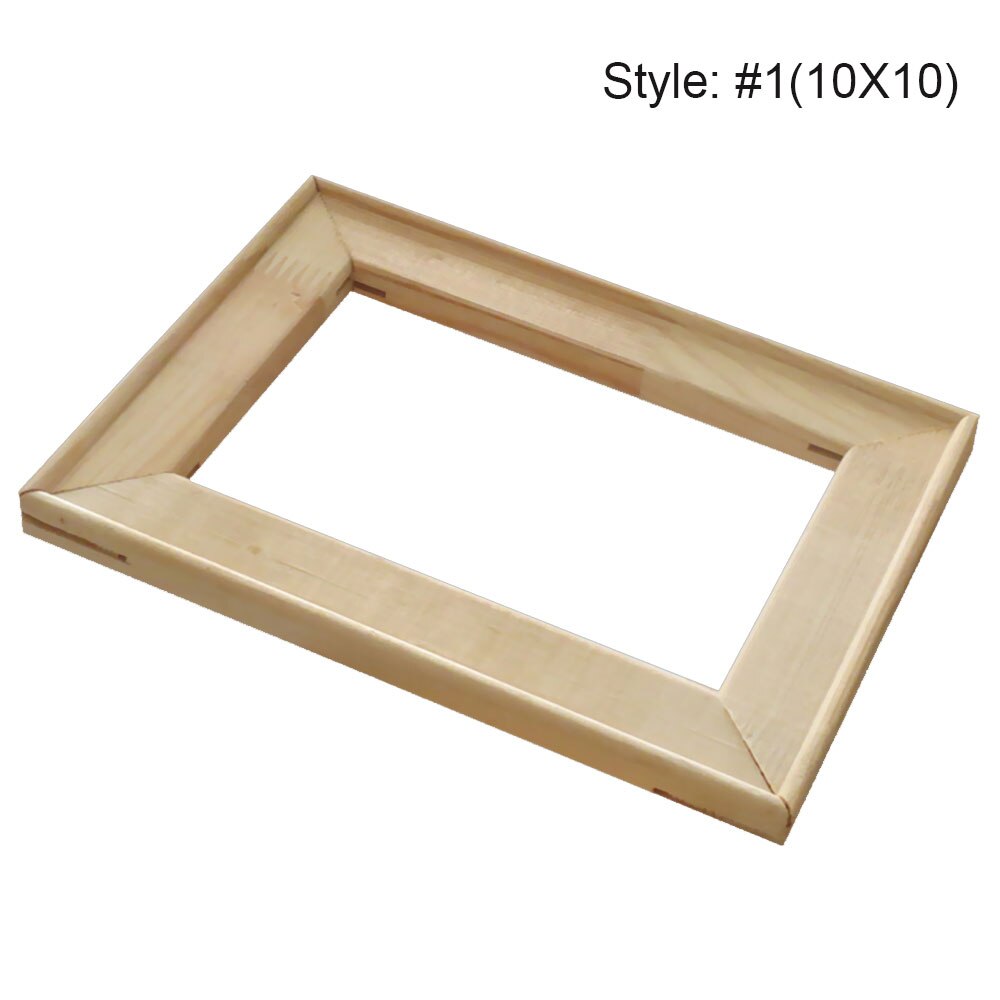 Praktisk tom träram konstram heminredning konst och hantverk kanfas oljemålning diy heminredning för stjärnfoto: 10 x 10cm
