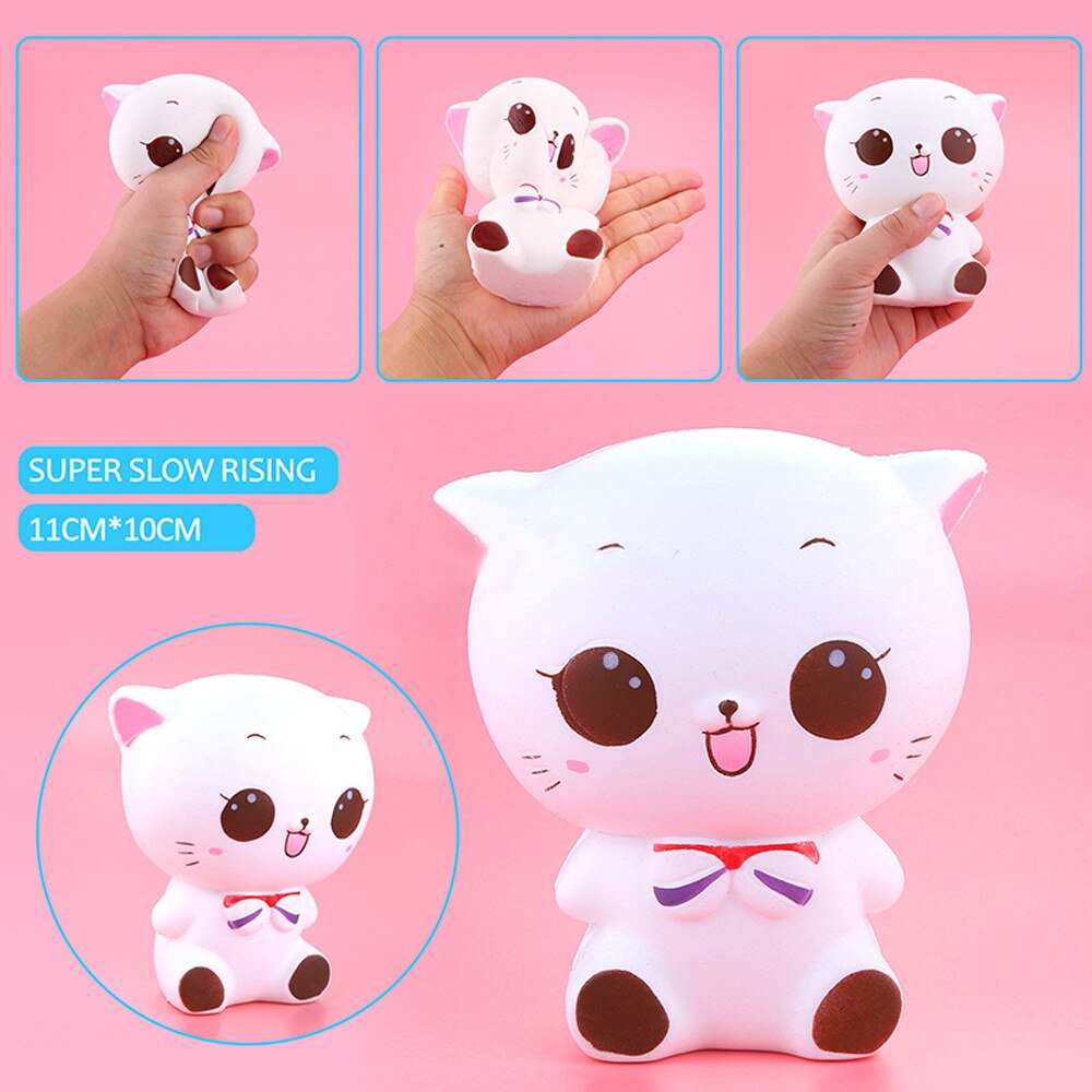 2018 Nuovo kawaii squishies Squishy Kitty Cat Bambola Lento Aumento Morbida Pizzico StressReliever Capretto antistress giocattoli juegos de mesa di goccia