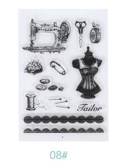 Transparent Silikon Mehrere Stile Dichtung Stempel Karte, Der 3d Stempel Transparent Stempel für Scrapbooking Klar Briefmarken: 8