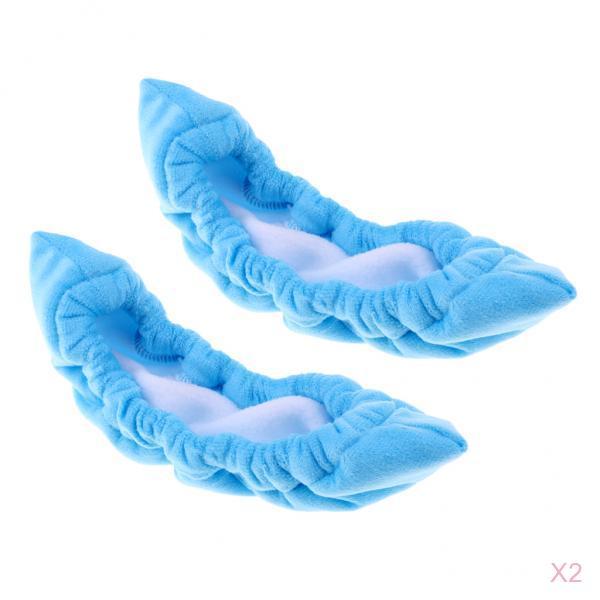 2 Pair Ice Skating Soakers Blade Protector Guards, Ice Skate Boot Covers Accessories for Kids and Adults Women Men