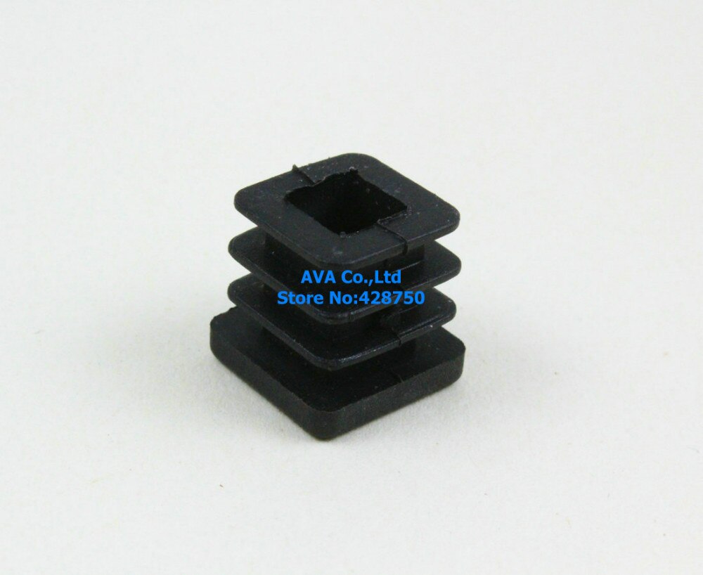 20 Pieces 15mm Square Plastic Insert Cap Tube End Cap