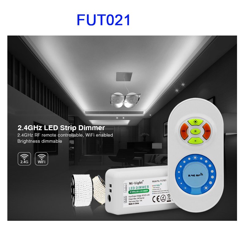 Miboxer 2.4g led strip dimmer touch dual hvid/rgb/rgbw led strip controller fut 020/ fut 021/ fut 022/ fut 025/ fut 027/ fut 028: Fut 021