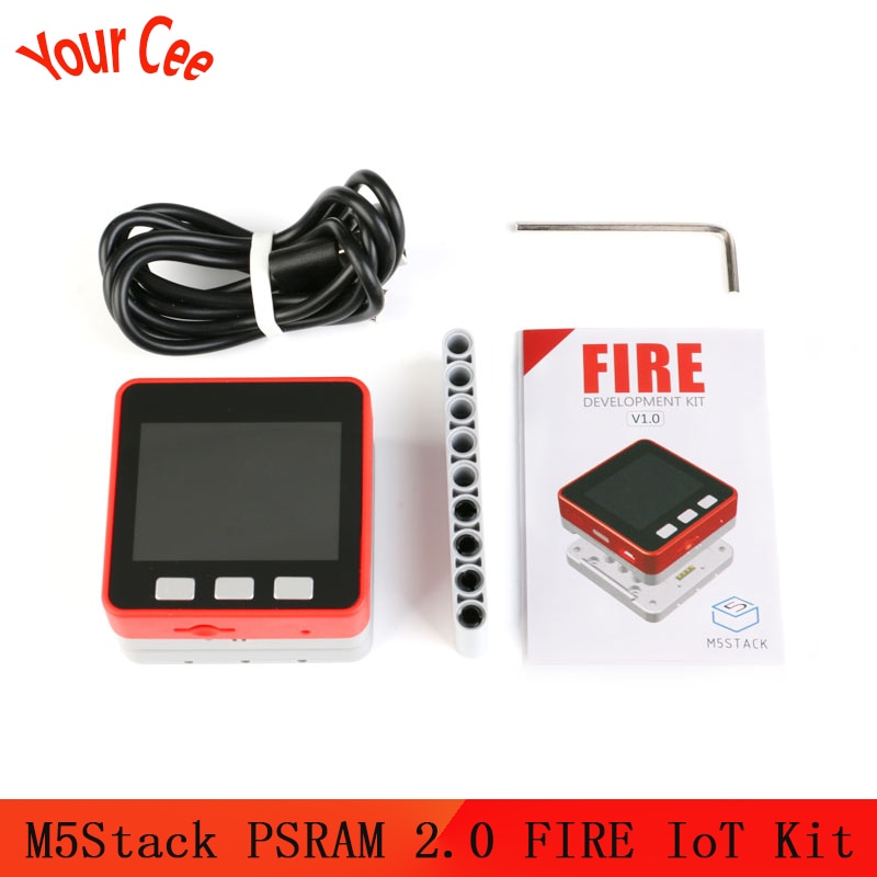 M5Stack PSRAM 2.0 FIRE IoT Kit double coeur ESP32 16M-FLash + 4M-PSRAM carte de développement micro/BLE MPU6050 + MAG3110 de Micropython ZK5