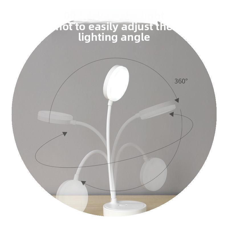 Confezione da 2 lampade da scrivania a LED, lampada da tavolo portatile con USB, 3 luminosità, protezione per gli occhi, controllo touch per camera da letto o ufficio