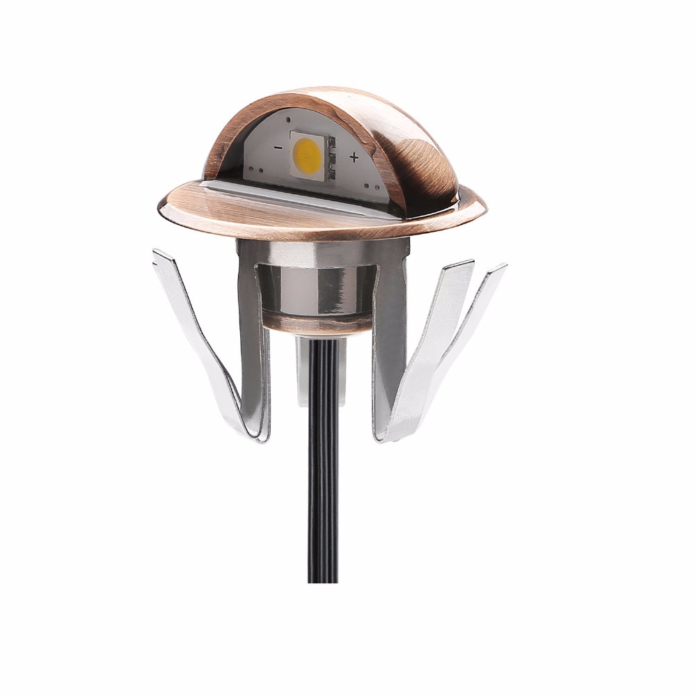 Special 12 volt 1 st smd 5050 led chips vägglampa utanför uteplats trappstegsbelysning inbyggd båt led däckslampor infällda  b106x