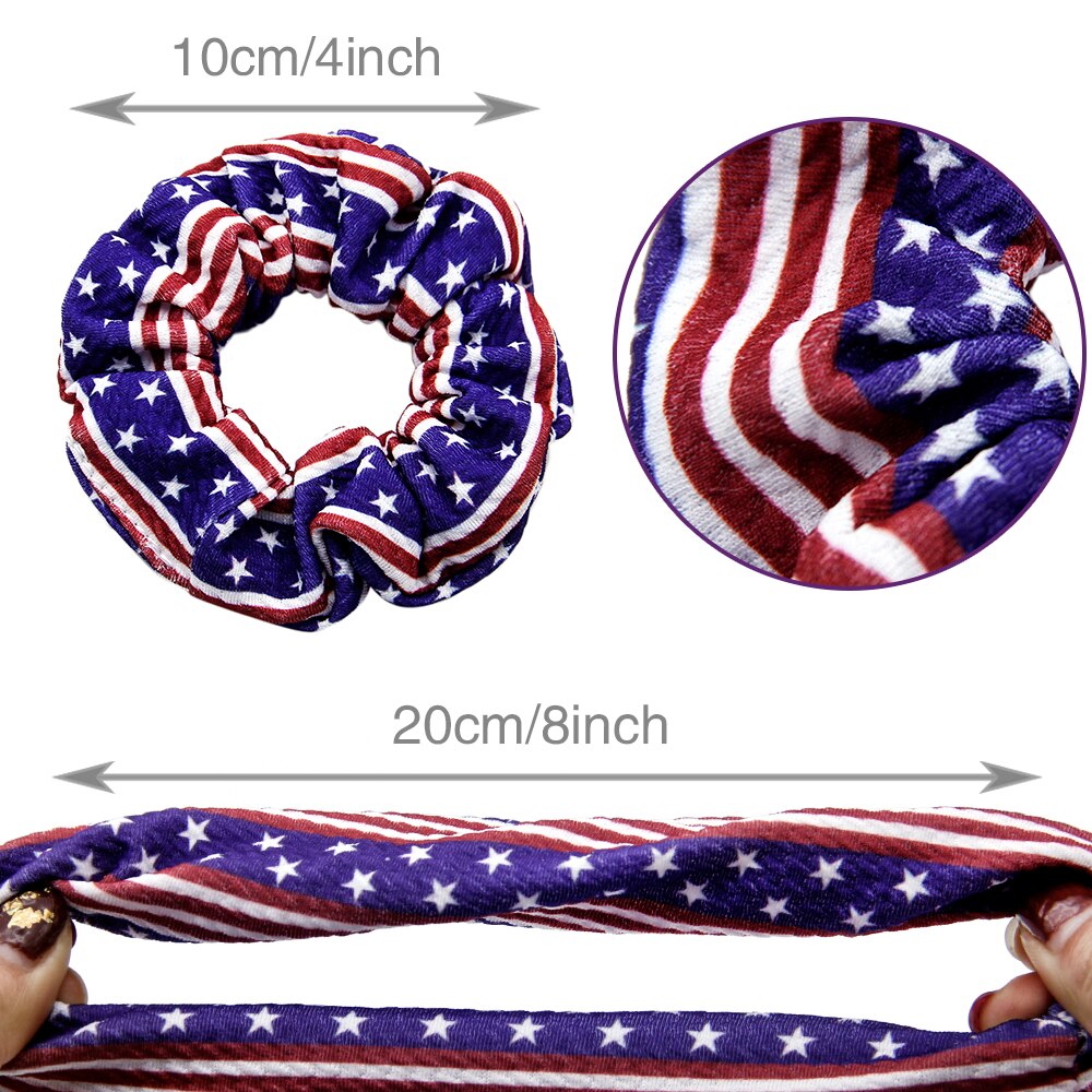 Trykt bullet liverpool hår scrunchies 1 stk, stretchy hestehaleholder, hårbåndtau for kvinner jente, stoff scrunchies ,,1 yc 10475: 1103698001