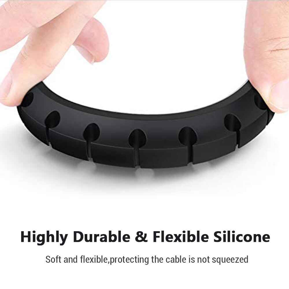 Cable Holder Silicone Cable Organizer USB Winder Desktop Tidy Management Clips Holder For Mouse Keyboard Earphone Headset