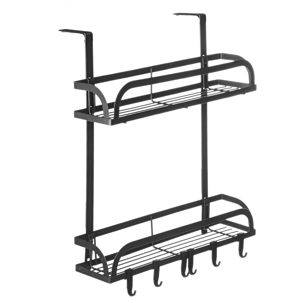 Adsorption Refrigerator Side Rack Wall-mounted Multi-function Storage Holder Kitchen Paper Towel Shelf Rack Organizer: 2 tier