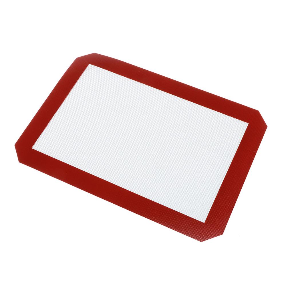 Silicone Baking Mat Non-Stick Cookies Sheet Oven Mat Healthy Homeware Baking Sheet Glass Fiber Rolling Dough Mat Pastry Tools: 30x21cm  1pcs