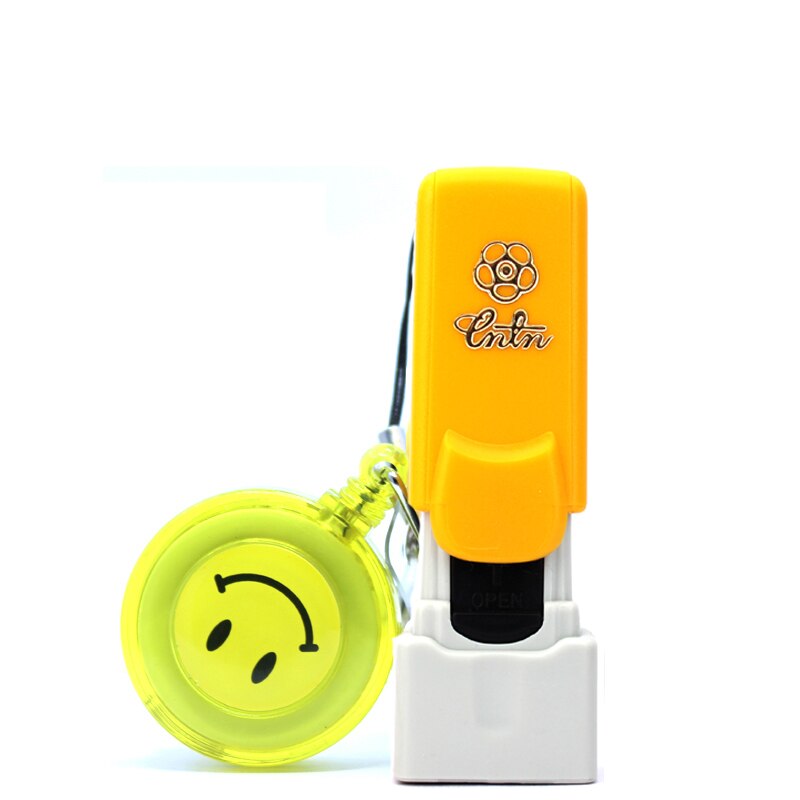 Personal Nurse Name Stamp Handwritten Signature Stamp Lettering Personality Art Signature Steal Private Production 5: button yellow