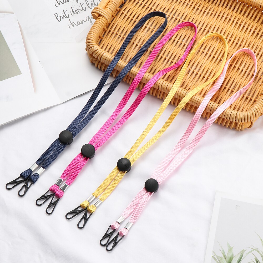 1Pc Verstelbare Anti-Verloren Gezichtsmasker Lanyards Lichtgewicht Antislip Opknoping Hals Bandjes Hat Winddicht Touw oren Protector